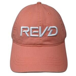 Cap America Baseball Cap Pink White OS Embroidered REVD Logo Slideback Hat